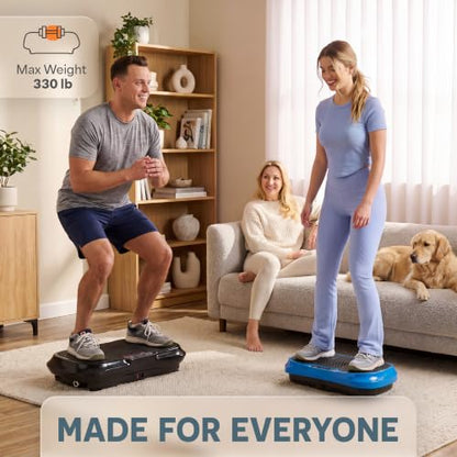 Lifepro Waver Vibration Plate Exercise Machine with 99 Speeds & 10 Presets - color: Black