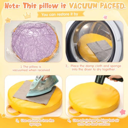 Gerrii 12Pcs Floor Cushions for Classroom,15 in Extra Thick Flexible,Pastel - color: Pastel