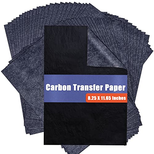 Transfer Paper Tracing Paper for Drawing Trace Paper - PSLER Translucent Tracing Paper on Artist Lettering Sketch Drawing for Pencil Ink Markers (Black)