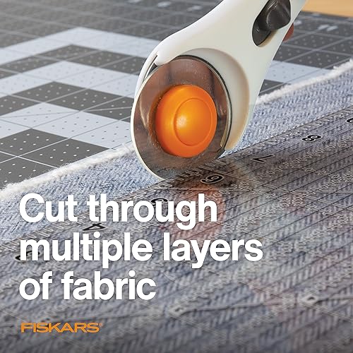 Fiskars 45mm Rotary Blades (5 Pack) - Rotary Cutter Blade Replacement - Crafts, Sewing, and Quilting Projects - Grey - size: 45mm, style: 5 Pack - Standard
