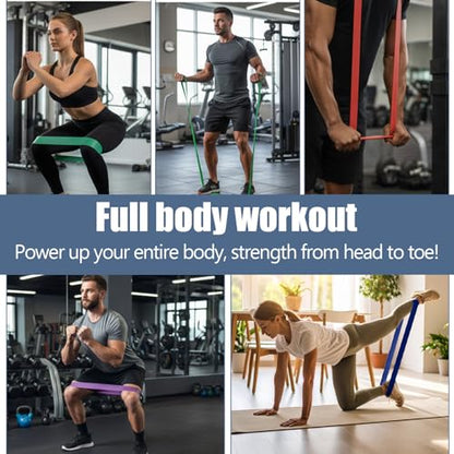 8pcs Pull Up Assistance Bands Set 5pcs Resistance Bands for Men | 2pcs Thin Pull Up Band, Cloth Bag, Gym Exercise Workout Band, Working Out, Stretching, Physical Therapy, Muscle Training