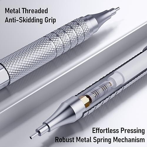 Four Candies 25PCS Art Mechanical Pencil Set + Mechanical Pencil Set Silver