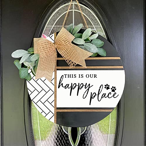 Welcome Stencils for Painting on Wood Welcome Sign Stencil 12" | Reusable Cheetah Print Pattern Stencil for Crafts Round Door Hanger - style: Daily 12p