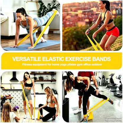 Resistance Bands for Working Out, Physical Therapy, Yoga & Pilates - color: Yellow