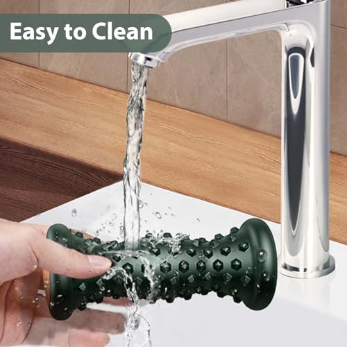 BESKAR Foot Massage Roller for Plantar Fasciitis Relief - color: Blackish Green