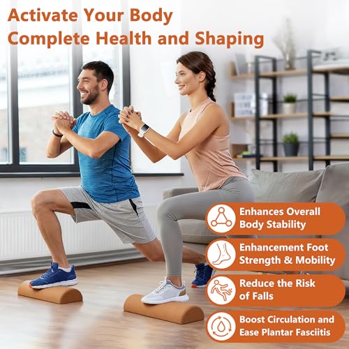 Cork Balance Board Foot Balance Cork Ankle Stability Trainer | Improve Foot Function | Prevent Falls | Corking balance board For Home Gym