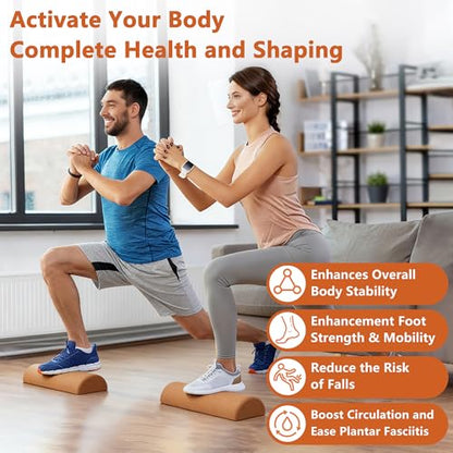 Cork Balance Board Foot Balance Cork Ankle Stability Trainer | Improve Foot Function | Prevent Falls | Corking balance board For Home Gym