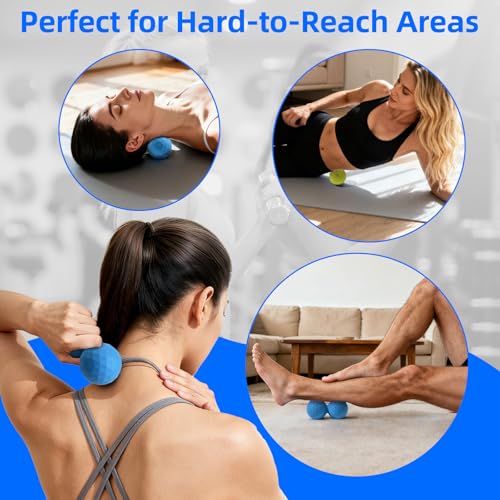 Peanut & Spiky Ball Set Physical Therapy Blue Mix - color: Blue and White Mix
