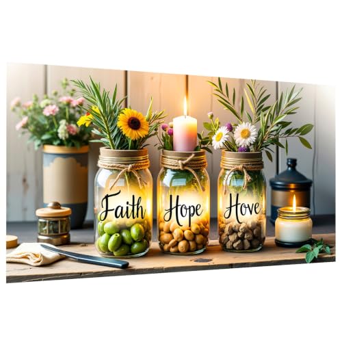 JOOZ Large Diamond Art Kits for Adults, 5D Wishing Bottle Diamond Painting | Round Drill| Premium Canvas| Clear Symbols| Bright Colors| Fun and De-Stress| Gem Art| Home Wall Decor| Gift| 27.5x15.7 Inch - color: Wishing Bottle 061