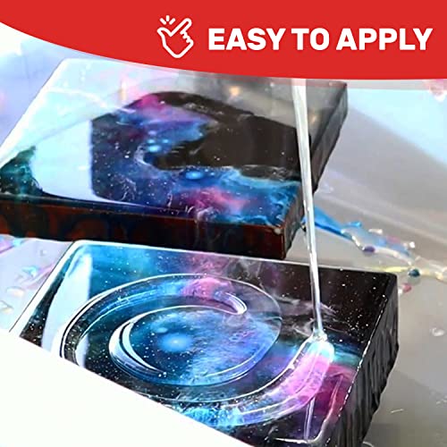 MAS Epoxies Art Pro UV Resistant Clear Epoxy Resin Kit, 2-Gallon | Zero VOCs, Self-Leveling, Ideal for Jewelry Making, Flower Preservation, Resin Crafts, Use With Pigment Powders, Alcohol Ink - size: 2 Gallon