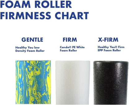 Low Density Soft/Medium Foam Physical Therapy Roller (12" Half Round) - size: 12" Half Round