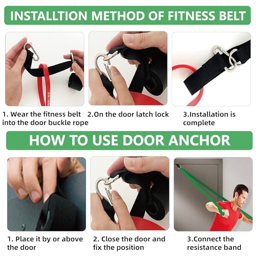 Resistance Bands,Exercise Bands,Workout Bands,Resistance Bands Set for Legs,Pull Up Bands,Stretch Bands for Exercise,Muscle Training, Physical Therapy, Shape Body, Men Women - color: 옐로우, 오렌지, 레드, 그린, 블루