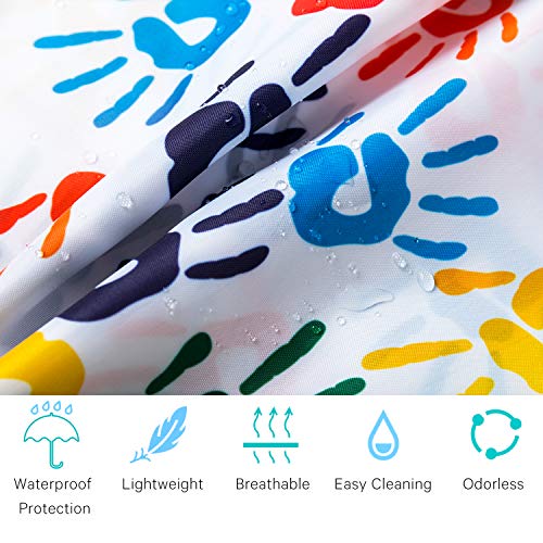 Kids Art Smock Girls Boys Artist Painting Apron with Pockets Sleeveless Smocks for Child 2-7 Years - color: 2pcs Palm