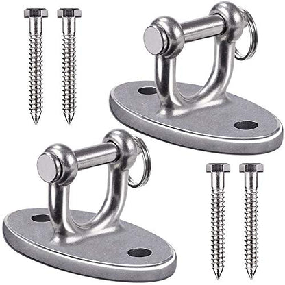 BeneLabel Wall Ceiling Mount Bracket for Suspension Strap Trainer, 2800lb Capacity, Body Weight Strength Training Systems, Aerial Yoga Swing, Resistance Band,Hammock,Battle Rope, Boxing Equipment - color: 2Pcs detachable hook