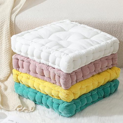 Jerify Mixed Pink 4 Pcs Large Floor Pillow Cushion,Square 20 x 20 - color: Mixed Pink, size: Square 20 x 20