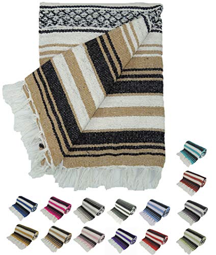 Kakaos Traditional Yoga Blanket. (Natural) - color: Natural