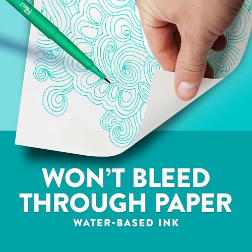 Paper Mate Flair DUAL Felt Tip Pens, Brush and Medium Tips, 16 Count - Journaling, Note-Taking, Hand Lettering - style: Dual Tip