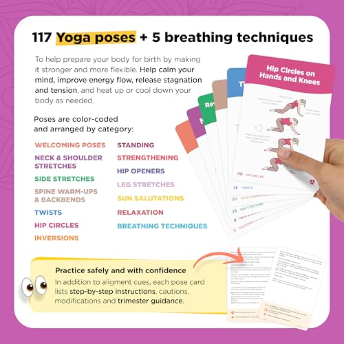 WorkoutLabs Prenatal Yoga & Ayurveda Cards – Healthy and Conscious Pregnancy Guide with Ancient Wisdom in a Modern Way · Premium Cards and Book Set for Pregnant Women and Prenatal Yoga Teachers