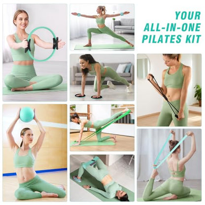 Pilates Kit Equipment, Pilates Ring and Ball for Women Home Workout