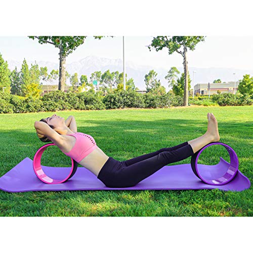 LOKATSE Home All Purpose Thick Yoga Mat with Carrying Strap High Density - color: Purple