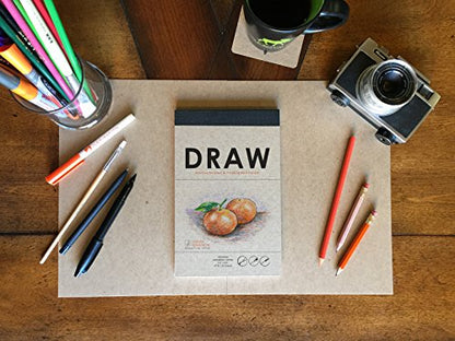 Made in The USA: Premium Paper Drawing Pad for Pencil, Ink, and Marker. Great for Art, Design and Education. (Classic 5.5" x 8.5")