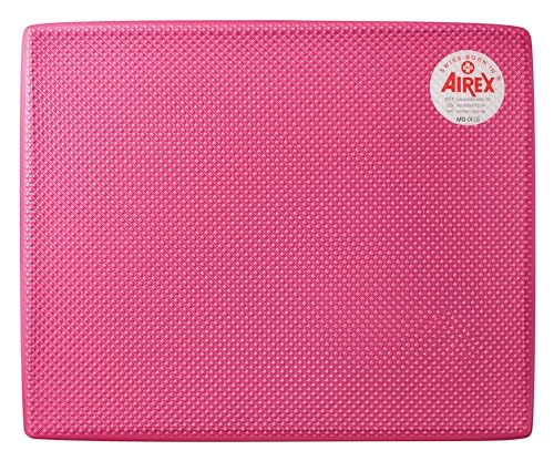 AIREX Balance Pad – Stability Trainer for Balance, Stretching, Physical Therapy, Exercise, Mobility, Rehabilitation and Core Training Non-Slip Closed Cell Foam Premium Balance Pad - color: Pink, size: Elite