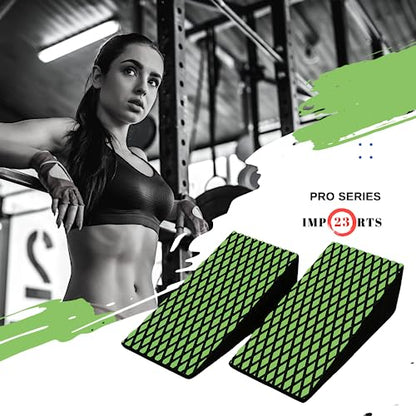 NEW High-Quality EVA Foam Squat Wedge Blocks Lightweight Squat Wedge Block For Yoga, Calf Stretching, Weight Lifting Slant Board Gym Wedges For Heel Elevated Squats 40% Stronger Odorless