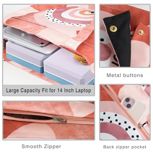 Yoga Mat Bag Yoga Bags and Carriers Fits All Your Stuff Yoga Tote Bag with Zipper Pocket Yoga Mat Carrier Pilates Bag Take in Out Mat Easily - color: Good Morning Sunshine