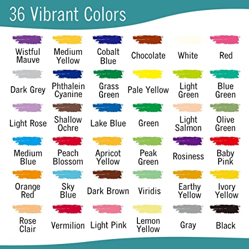 EXTRIC Oil Pastels 36 Colors - Art Supplies for Kids and Artists, Soft Crayons - size: 36 Count (Pack of 1)