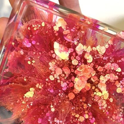 Pixiss Red Alcohol Ink Set - 5 Shades of Highly Saturated Alcohol Ink for Epoxy Resin Supplies, Yupo Paper, Tumblers, Coasters - Resin Colorant for Epoxy Resin and Resin Art Supplies - color: Reds