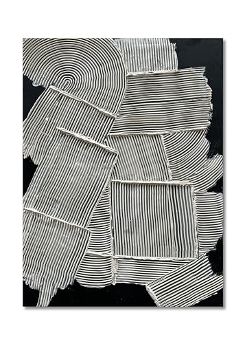 NANKAI Art White Texture Abstract Art Oil Painting Office Corridor Living Room Wall Decorative Art 40x28 Inches - color: Nkhb109