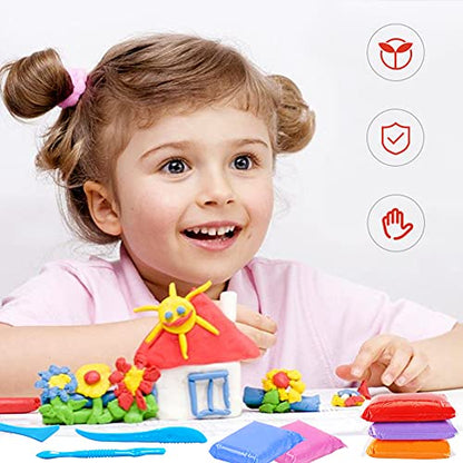 Xuyyicao 36 Colors Air Dry Clay,Magic Modeling Clay with Tools,Ultra Light DIY Modeling Clay for Kids,Children,DIY Crafts,Creative Art Crafts - color: 36-Colors
