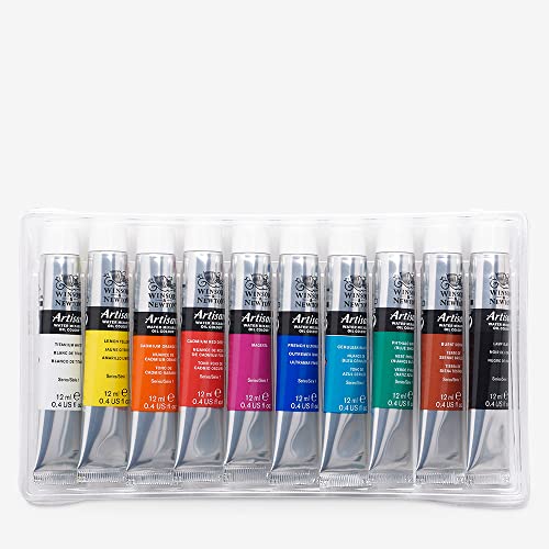Winsor & Newton Artisan Water Mixable Oil Color Paint, 0.4-oz (12xml) Tubes, Set of 10 - style: Tube Set 10 x 0.4-oz