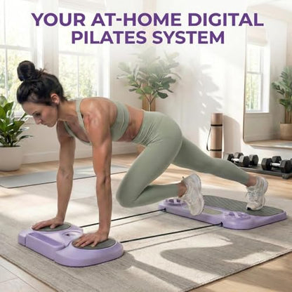 Foldable Pilates Reformer Board w/ 3-Month Course for Beginners