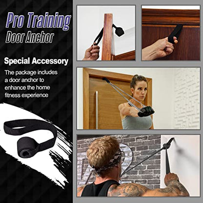 Resistance Band Pull Up Assistance Bands Sets Resistance Heavy Duty Exercise Stretch Fitness Bands for Stretching Power Lifting Workout Training with Instruction Guide - style: Black set of 4