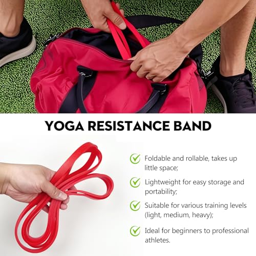 Yoga & Tension Resistance Band – Pull-Up Trainer for Strength, Chest Expansion, Flexibility & Endurance, 15-35 lb Resistance, Compact & Durable Fitness Tool