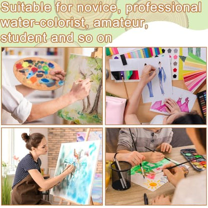 TecUnite 60 Sheets Watercolor Paper Pad Bulk, 6 x 12 Inch, Cold Press - color: Cold Press, size: 6 x 12 inch