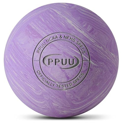 Massage Lacrosse Ball, 2.5 Inch Firm Solid Rubber Deep Tissue Ball for Myofascial Release, Plantar Fasciitis & Muscle Knot Relief, for Foot, Glutes, Shoulder Blades, Calves, 1 Count Purple-03 - color: Purple-03