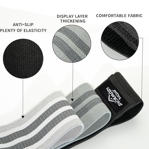 DICYWUDI Pilates Essentials Kit for Home Women, Pilates Equipment for Workouts, 6 Fabric Resistance Bands, 12 Inch Magic Circle Yoga Ring, Mini Exercise Ball, Great Exercise Equipment - color: 13pcs Black set