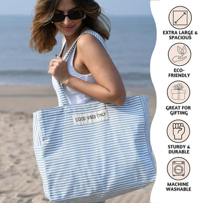 Folkulture Beach Bags for Women, Waterproof, Beach Must Haves -17x14 inch - color: Forest Green