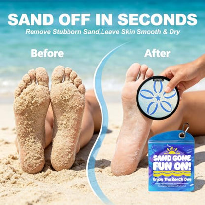 Sand Remover for Beach Towels - Soft Quick Clean Mitt for Kids & Adults | Removes Sand in Seconds,Gentle on Skin,Reusable & Washable,Beach Vacation Essential,Perfect for Beach, Pool & Camping - color: Flower