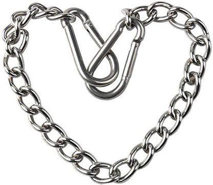 LICY Swing Heavy Punching Bag Chain for Hammock Chair Aerial Yoga Indoor Outdoor Stainless Steel Kit with 2 Carabiner Hooks 600 LB