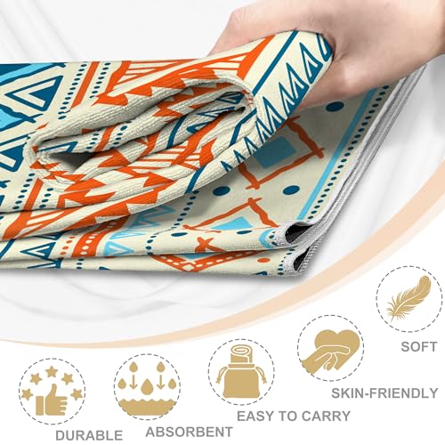 Yoga Towel,Absorbent Yoga Mat Towel for Hot Yoga Non Slip,Stylish Prints,Ideal for Workouts,Hot Yoga,Bikram,Pilates Equipment,72 x 27 in,Yellow - color: Yellow
