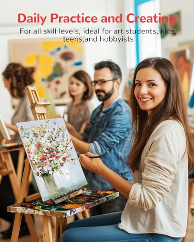 Canvas Boards 36 Pack, 9x12 Inch White Blank Painting Canvas Panels | 100% Cotton Art Supplies for Acrylics Oil Watercolor Tempera Paints - size: 9"x12" - 36pcs