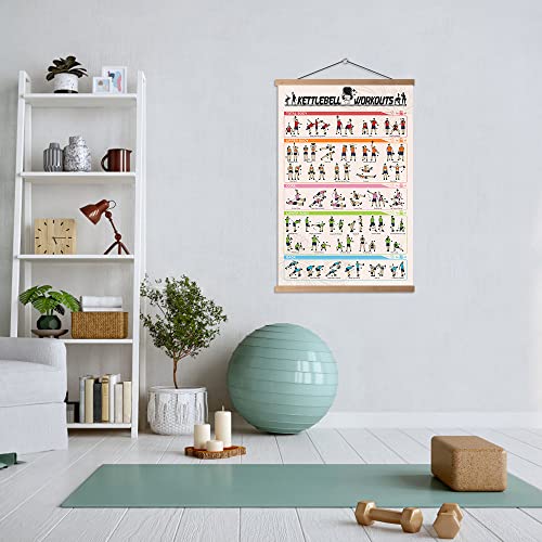 Gym Poster Decorative Painting Print on Canvas Living Room Posters Bedroom Wall Art 40x60cm with Frame - color: YOGA Poster