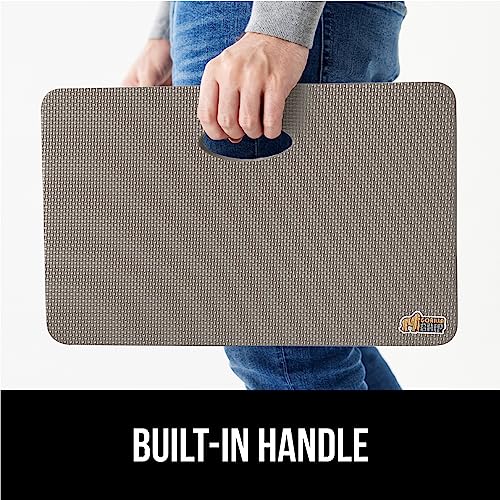 GORILLA GRIP® Extra Thick Foam Kneeling Pad for Gardening, 17.5x11 Gray - color: Gray