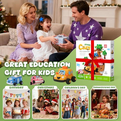 Air Dry Clay Kit for Kids - 3 Boxes Pull Back Car Making | Modeling Clay with Sculpting Tools, Base, Backing Board, Tutorial, Ultra Light & Soft, Creative DIY Arts and Crafts Toys - color: Daily Commuters