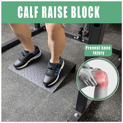 Steel Squat Wedge Block & Slant Board, Heel Elevated Split Squat Wedges Weightlifting, Calf Raise Machine for Calf Stretching