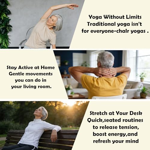Chair Yoga for Seniors Over 60, 30-Day Spiral Bound Book - color: Pink