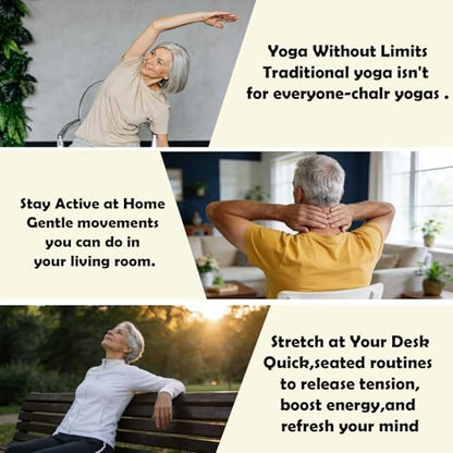 Chair Yoga for Seniors Over 60, 30-Day Spiral Bound Book - color: Pink